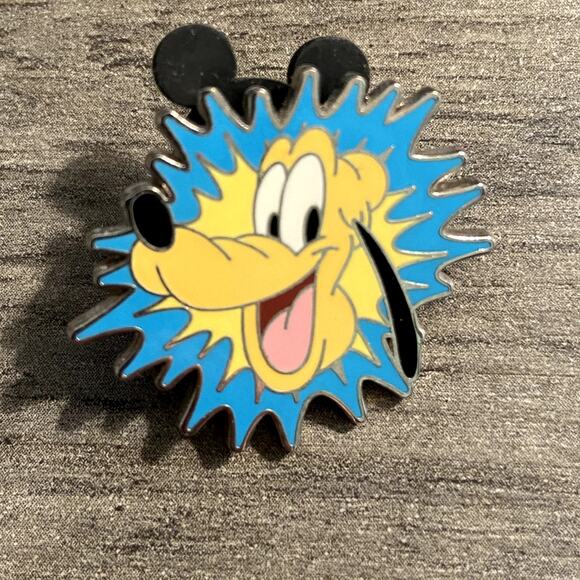 Disney Parks 2010 Collection Blue Starburst Splash (set of 2) Goofy & Pluto Pins - Picture 2 of 7